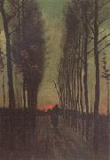 Vincent Van Gogh, Avenue of Poplars at Sunset (nn04)